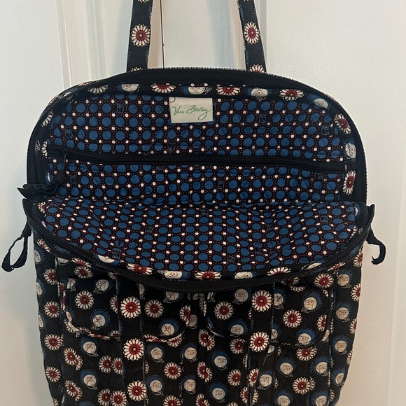 Vera Bradley - Navy Blue & Red Floral Laptop Bag - Picture 1 of 6